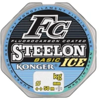 Fir Monofilament KONGER Steelon FC Basic Ice, 3.95kg, 0.16mm, 50m