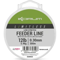 Fir Monofilament KORUM Limitless Low Stretch Feeder Line, 5.4kg, 0.30mm, 300m Fir Monofilament KORUM Limitless Low Stretch Feeder Line, 5.4kg, 0.30mm, 300m
