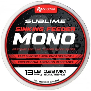 Fir Monofilament NYTRO Sublime Sinking Feeder Maro, 150m, 0.28mm, 5.9kg Fir Monofilament NYTRO Sublime Sinking Feeder Maro, 150m, 0.28mm, 5.9kg