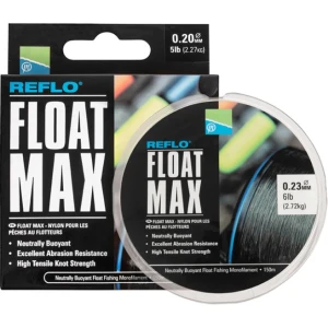 Fir Preston Monofilament Float Max Float Fishing Mono, 4.50kg, 0.23mm, 150m