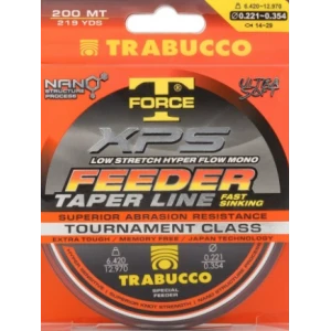 Fir TRABUCCO T-Force Xps Feeder Taper Line, 5.300kg, 0.203-0.309mm, 200m