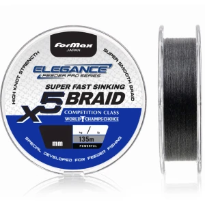 Fir Textil FORMAX Fast Sinking Braid, Black, 10.87kg, 0.15mm, 135m