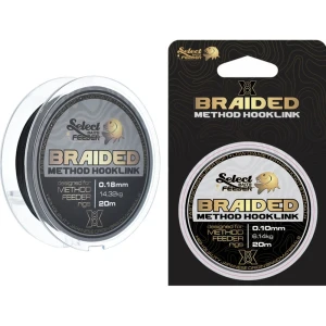 Fir Textil SELECT BAITS X8 Method Feeder Braid Silt, Black, 0.10mm, 6.14kg, 20m