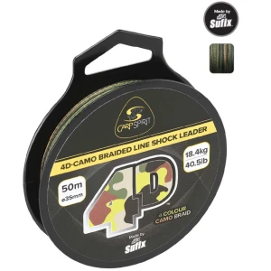 Fir Textil CARP SPIRIT 4D Shock Leader 50m, 40.50lbs/18.37kg Fir Textil CARP SPIRIT 4D Shock Leader 50m, 40.50lbs/18.37kg