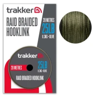 Fir textil TRAKKER Raid Braid Hooklink, 25lbs/11.30kg, 20m
