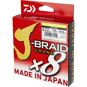 Fir Daiwa J-braid Grand X8 Yellow 010mm/7kg/135m