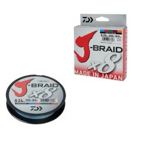 Fir Daiwa J-braid X8 Multicolor 010mm/6kg/150m