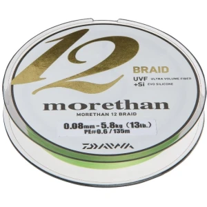 Fir Daiwa Morethan 12braid 010mm/7,3kg/135m Verde