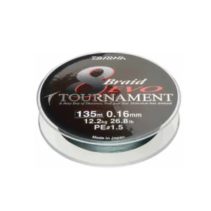 Fir Daiwa Tournament 8xbraid Evo 012mm/8,6kg/135m Green