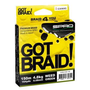 Fir Textil Spro Got Braid Green 0.10mm 150m Spiderwire