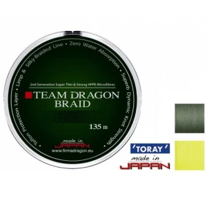 Fir dragon team dragon toray braid 17.50kg/0.18 mm/yellow fluo