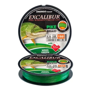 Fir Energo Team Excalibur Pike 8yarn Braid 150m 0.16mm Green