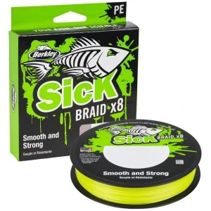 Fir Textil Berkley Sick Braid, Hv Yellow, 150m, 0.10mm, 7.5kg
