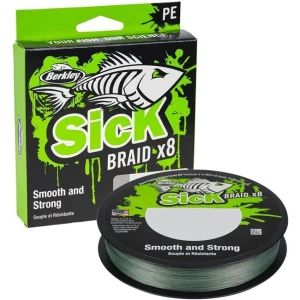 Fir Textil Berkley Sick Braid, Moss Green, 150m, 0.33mm, 38.1kg
