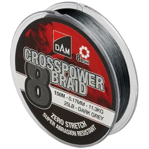 Fir Textil Dam Crosspower 8x Dark Grey, 0.17mm, 11.3kg, 150m