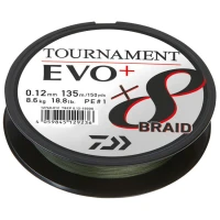 Fir Textil Daiwa Tournament 8xbraid Evo+ Verde, 0.26mm, 135m, 19.8kg