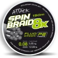 Fir Textil FORMAX Attack Spinbraid 8X, Fluo Green, 6.92kg, 0.10mm, 150m