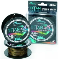 Fir Textil Filfishing TITAN CATFISH CAMO X 8 BRAID 0.50 MM 250M 56KG