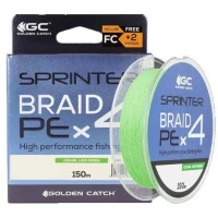 Fir Textil GOLDEN CATCH Sprinter PE X4 Lime Green, 10.8kg, 0.205mm, 150m Fir Textil GOLDEN CATCH Sprinter PE X4 Lime Green, 10.8kg, 0.205mm, 150m