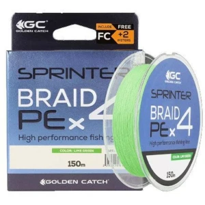 Fir Textil GOLDEN CATCH Sprinter PE X4 Lime Green, 10.8kg, 0.205mm, 150m Fir Textil GOLDEN CATCH Sprinter PE X4 Lime Green, 10.8kg, 0.205mm, 150m