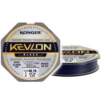 Fir Textil Konger Kevlon X4 Black 0.16mm, 15.9kg, 150m Fir Textil Konger Kevlon X4 Black 0.16mm, 15.9kg, 150m