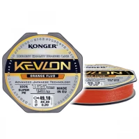 Fir Textil Konger Kevlon X4 Orange Fluo 0.16mm, 15.9kg, 150m Fir Textil Konger Kevlon X4 Orange Fluo 0.16mm, 15.9kg, 150m