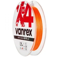 Fir Textil Lucky John Vanrex Micro Game X4 Braid Fluo Orange, 125m, 0.08mm, 2.5kg