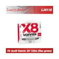 Fir Textil Lucky John Vanrex X8 Fluo Green 0.14mm 125m 6.3kg