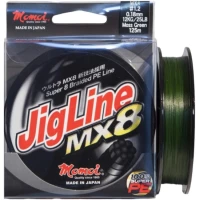 Fir Textil MOMOI Jigline MX8, Moss Green, 125m, 0.18mm, 12kg/25lbs Fir Textil MOMOI Jigline MX8, Moss Green, 125m, 0.18mm, 12kg/25lbs