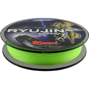 Fir textil momoi ryujin pe braided, lime green, 9kg, 0.10mm, 130m