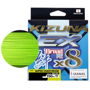 Fir Textil Owner Kizuna Ex X8 Broad, Super Chartreuse, 0.13mm, 7.60kg, 150m