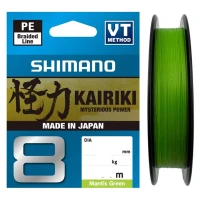 Fir Textil Shimano Kairiki 8 Braided Line, Mantis Green, 150m, 0.19mm, 12.00kg