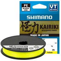Fir Textil SHIMANO Kairiki 8 Braided Line, Yellow, 300m, 0.06mm, 5.30kg