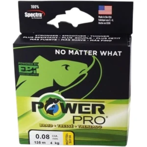 Fir Textil SHIMANO PowerPro Classic Braided Fishing Line, 0.08mm, 4kg, 275m, Galben