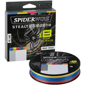 Fir Textil Spiderwire Stealth Smooth 8x8 Pe Braid, Multicolor, 300m, 0.15mm, 16.5kg