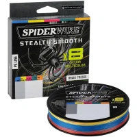 Fir Textil Spiderwire Stealth Smooth 8x8 Pe Braid, Multicolor, 300m, 0.33mm, 38.1kg