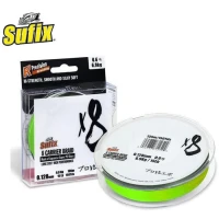 Fir Textil SUFIX X8 Carrier Braid, Neon Chartreuse, 135m, 0.148mm, 7.5kg/17lbs