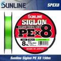 Fir Textil Sunline Siglon PE x8 Light Green, 150m, 0.094mm, 2.3kg Fir Textil Sunline Siglon PE x8 Light Green, 150m, 0.094mm, 2.3kg