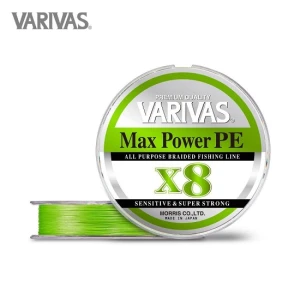 Fir Textil Varivas Fir Max Power Pe X8 150m 28.6lb 0.205mm Lime Green Fluo