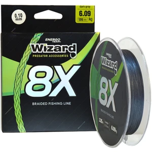 Fir Textil WIZARD 8X, Dark Grey, 135m, 0.35mm, 31.59kg Fir Textil WIZARD 8X, Dark Grey, 135m, 0.35mm, 31.59kg