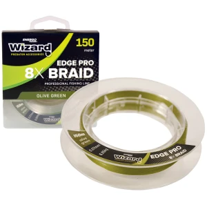 Fir Textil Wizard Edge Pro 8x Braid, Olive, 0.14mm, 12.35kg, 150m