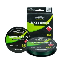 Fir Textil Wizard MXT8 Braid Dark Green 0.10mm 150m 9.5kg