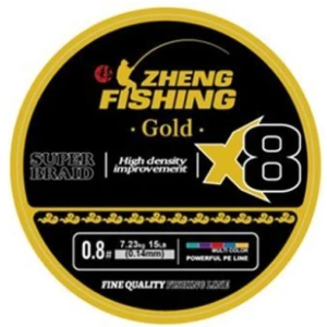 Fir Textil ZHENG FISHING PE LINE X8 Gold, 10kg, 0.18mm, 150m Fir Textil ZHENG FISHING PE LINE X8 Gold, 10kg, 0.18mm, 150m