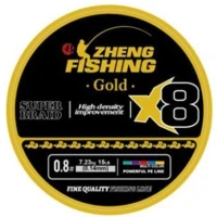 Fir Textil ZHENG FISHING PE LINE X8 Gold, 5.7kg, 0.12mm, 150m