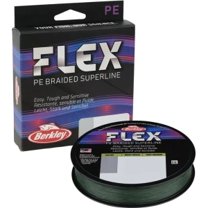 Fir textil Berkley Flex Braid, Moss Green, 135m, 0.14mm, 6.3kg Fir textil Berkley Flex Braid, Moss Green, 135m, 0.14mm, 6.3kg