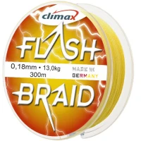 Fir textil Climax FIR FLASH BRAID FLUO YELLOW 100m 0.25mm 18.5kg