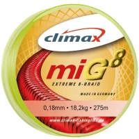 Fir textil Climax MIG8 FLUO YELLOW 135m 0.30mm 29.6kg Fir textil Climax MIG8 FLUO YELLOW 135m 0.30mm 29.6kg