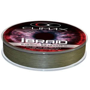 Fir textil Climax iBRAID OLIVE GREEN 135m 0.08mm 6.0kg Fir textil Climax iBRAID OLIVE GREEN 135m 0.08mm 6.0kg