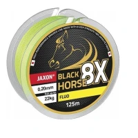 Fir textil Jaxon Black Horse PE8X Fluo 0.12mm 12kg 125m Fir textil Jaxon Black Horse PE8X Fluo 0.12mm 12kg 125m