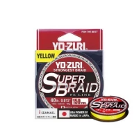 Fir textil Yo-Zuri SuperBraid Yellow 0.28mm 30lb 135m